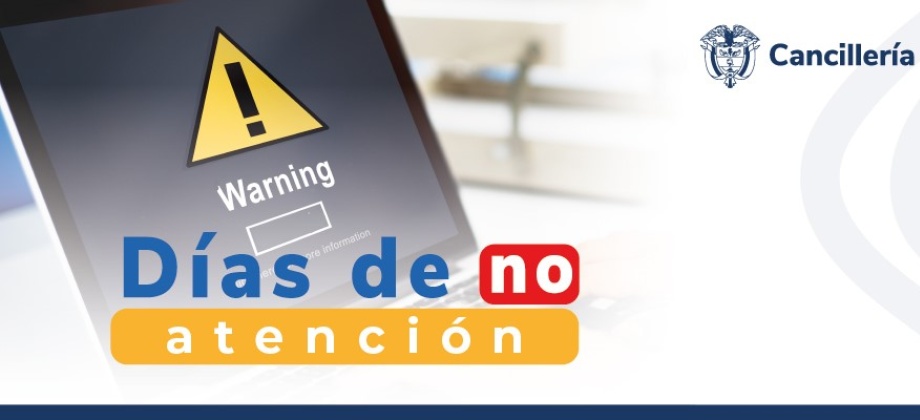 Embajada de Colombia en Egipto y su Sección Consular estarán cerradas del 16 y 20 de junio de 2024